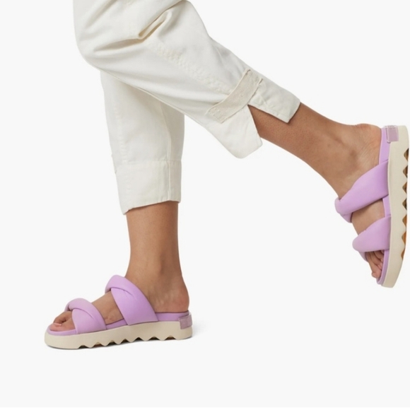 Sorel Shoes - Sorel Viibe Twist Platform Slide Sandal Size 7 Lilac